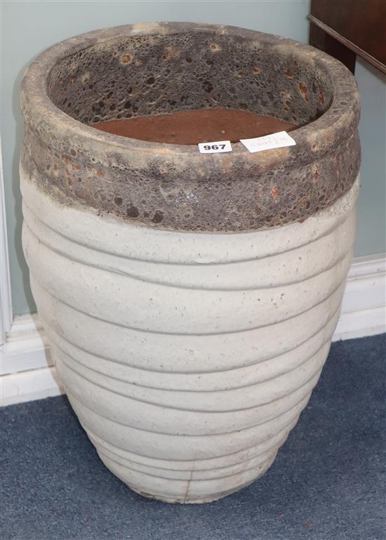 Two Atlantis garden planters H.51cm